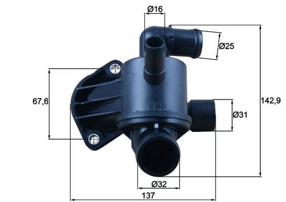 Thermostaat Mahle Original TH 57 87