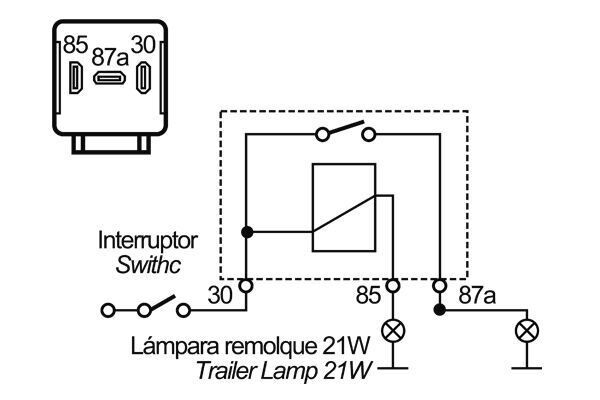 Mahle Original Relais, arbeidsstroom MR 100