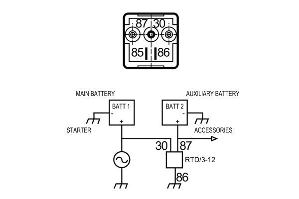 Mahle Original Relais, arbeidsstroom MR 19