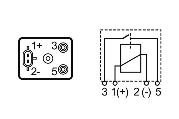 Mahle Original Relais, arbeidsstroom MR 105
