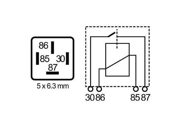 Mahle Original Relais, arbeidsstroom MR 72