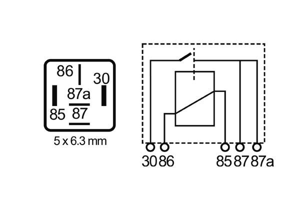 Mahle Original Relais, arbeidsstroom MR 79