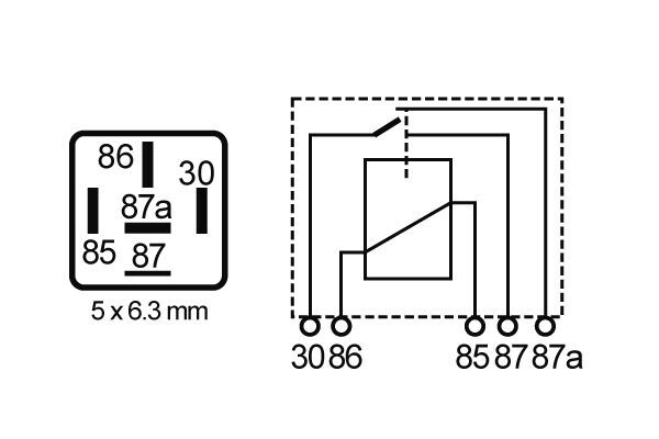 Mahle Original Relais, arbeidsstroom MR 80