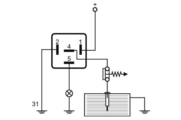 Mahle Original Relais, arbeidsstroom ME 4