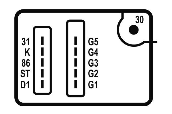 Mahle Original Relais gloeitijd MHG 21