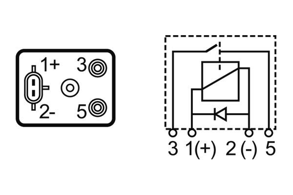 Mahle Original Relais, arbeidsstroom MR 108