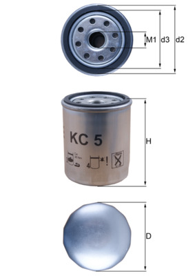 Mahle Original Brandstoffilter KC 5