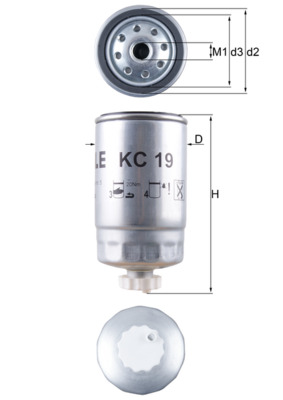 Mahle Original Brandstoffilter KC 19