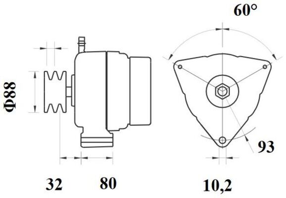 Mahle Original Alternator/Dynamo MG 819