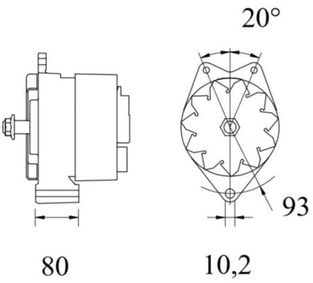 Mahle Original Alternator/Dynamo MG 820