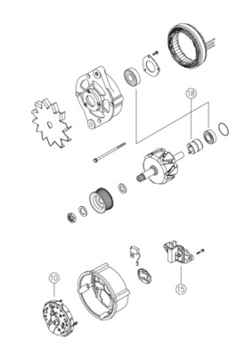 Mahle Original Alternator/Dynamo MG 500