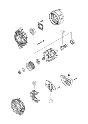 Mahle Original Alternator/Dynamo MG 814