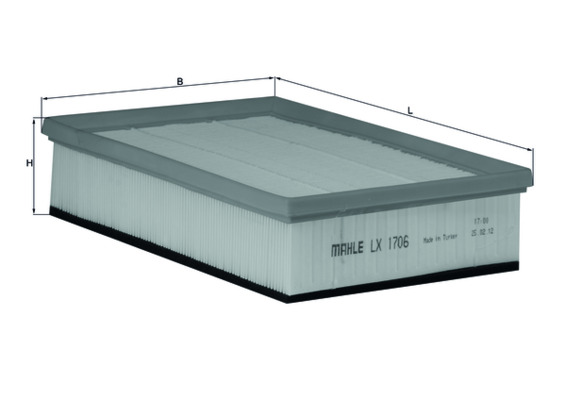 Luchtfilter Mahle Original LX 1706