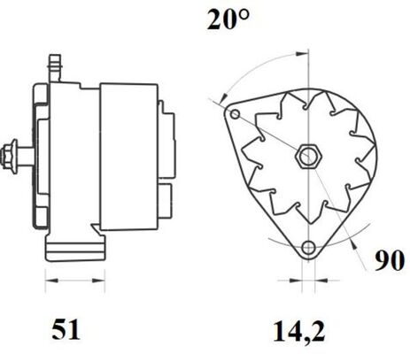Mahle Original Alternator/Dynamo MG 444