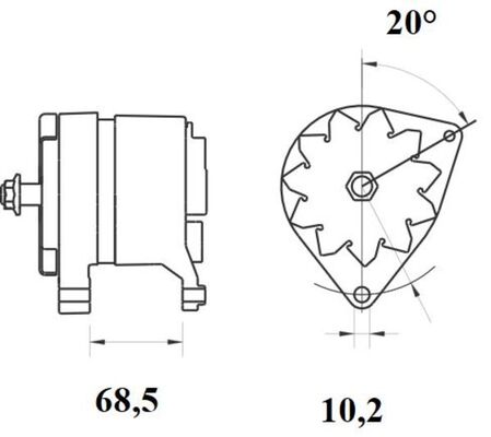 Mahle Original Alternator/Dynamo MG 880