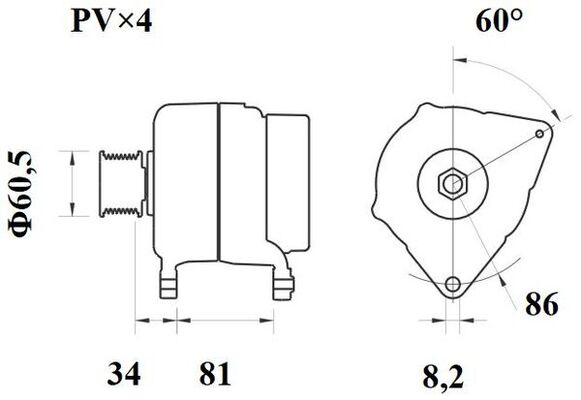 Mahle Original Alternator/Dynamo MG 454