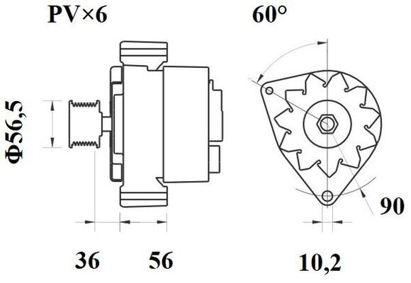 Mahle Original Alternator/Dynamo MG 456