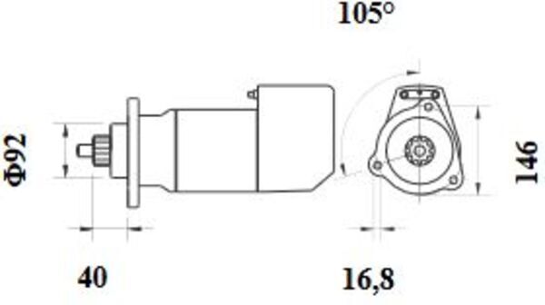 Mahle Original Starter MS 472