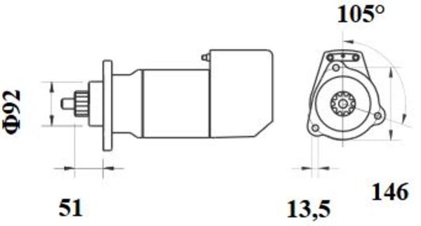 Mahle Original Starter MS 547