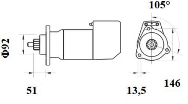 Mahle Original Starter MS 582