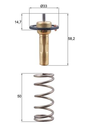 Mahle Original Thermostaat TX 265 89D