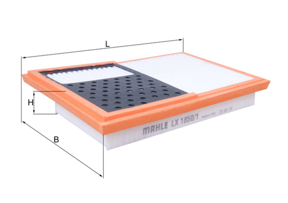 Mahle Original Luchtfilter LX 1850/1