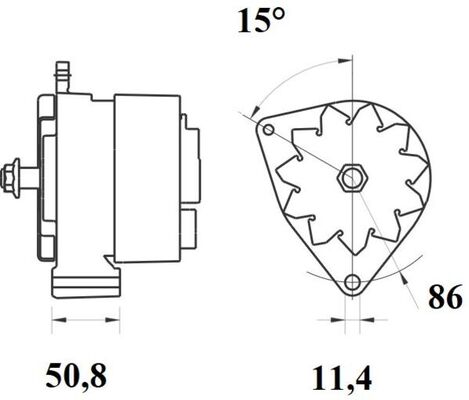 Mahle Original Alternator/Dynamo MG 77