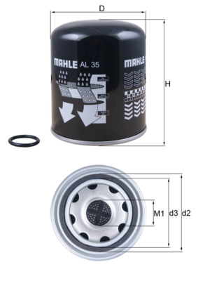 Mahle Original Luchtdroger (remsysteem) AL 35