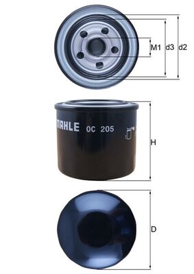 Oliefilter Mahle Original OC 205