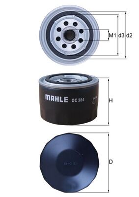 Mahle Original Oliefilter OC 384