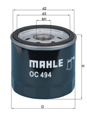 Mahle Original Oliefilter OC 494