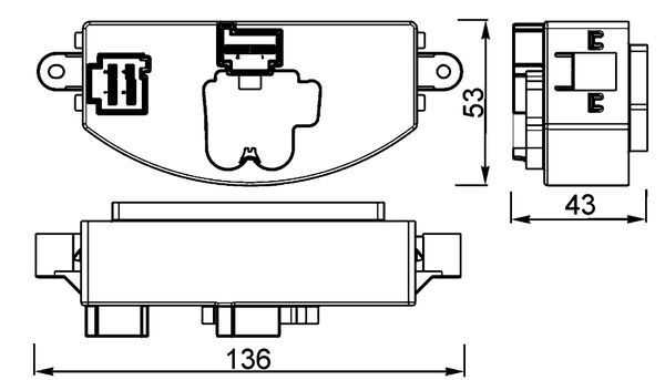 Mahle Original Regeleenheid interieurventilator ABR 106 000P