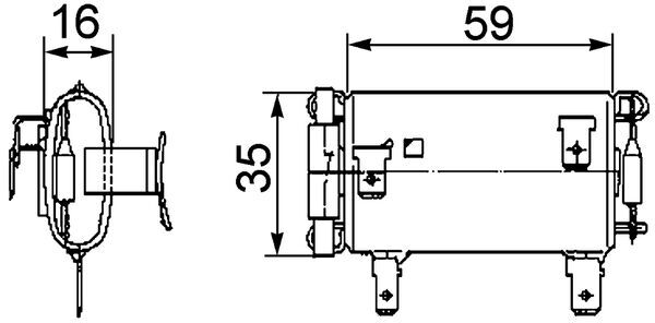 Mahle Original Kachel-/voorschakelweerstand ABR 14 000P