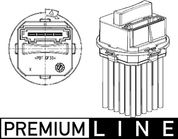 Mahle Original Regeleenheid interieurventilator ABR 21 000P