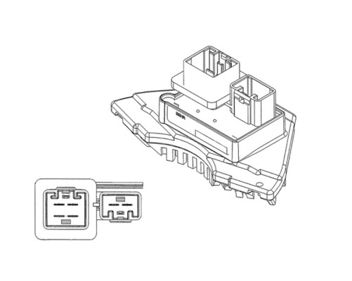 Mahle Original Regeleenheid interieurventilator ABR 35 000P