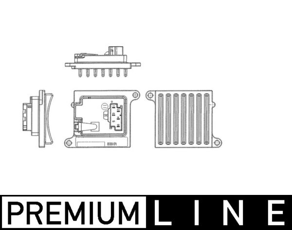 Mahle Original Regeleenheid interieurventilator ABR 36 000P