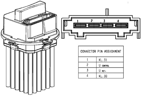 Mahle Original Regeleenheid interieurventilator ABR 53 000P