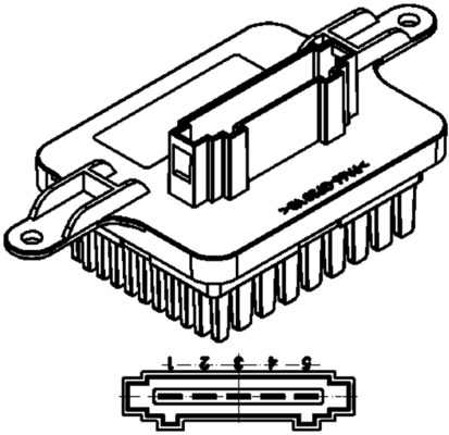 Mahle Original Regeleenheid interieurventilator ABR 59 000P