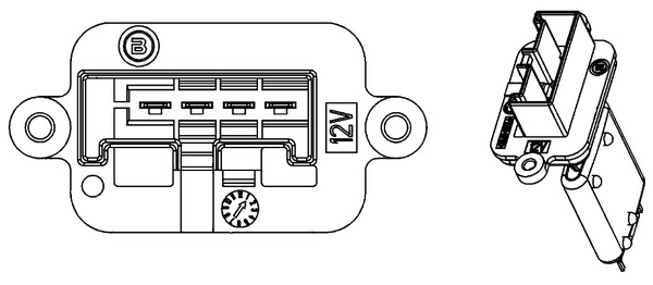 Mahle Original Kachel-/voorschakelweerstand ABR 88 000P