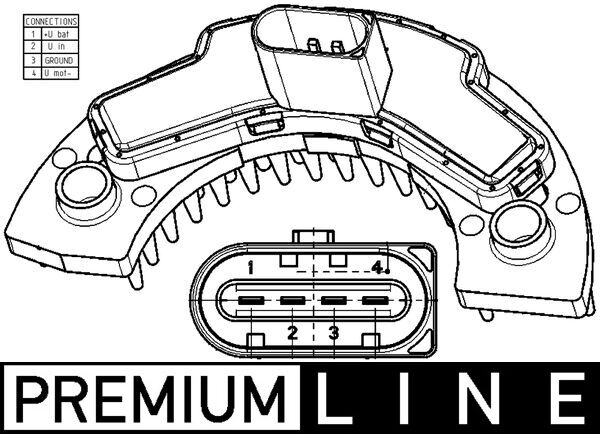 Mahle Original Regeleenheid interieurventilator ABR 9 000P