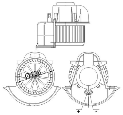 Kachelventilator Mahle Original AB 113 000S