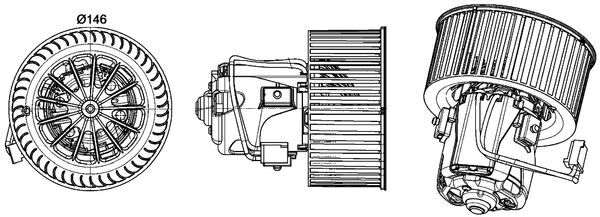 Mahle Original Kachelventilator AB 150 000P