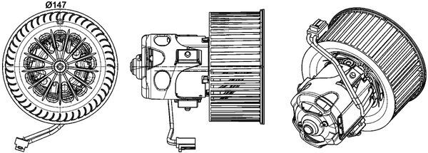 Mahle Original Kachelventilator AB 151 000P