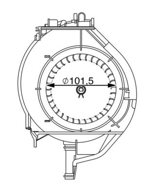 Mahle Original Kachelventilator AB 266 000S