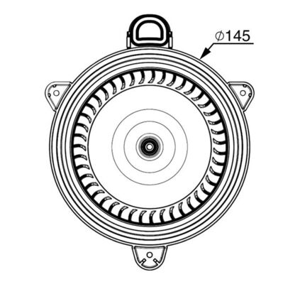 Mahle Original Kachelventilator AB 267 000P