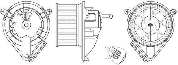 Kachelventilator Mahle Original AB 271 000S