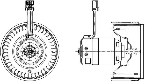 Mahle Original Kachelventilator AB 71 000P