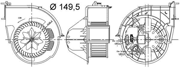 Kachelventilator Mahle Original AB 83 000S