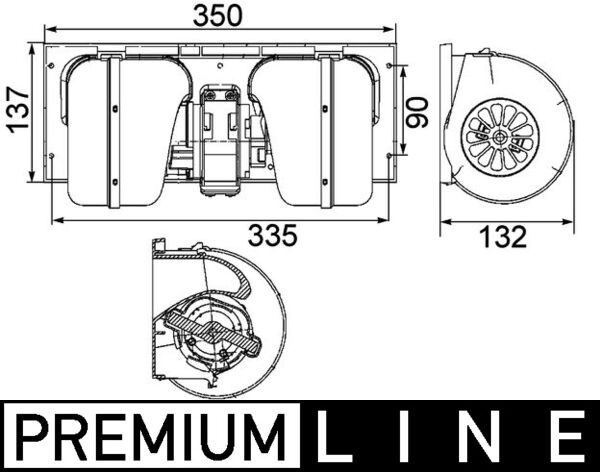 Mahle Original Kachelventilator AB 85 000P