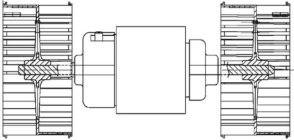 Mahle Original Kachelventilator AB 87 000P